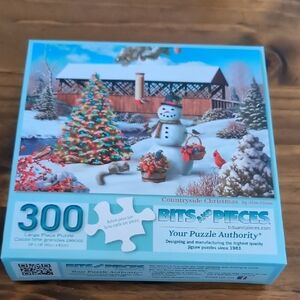 Bits and Pieces 300 Piece Countryside Christmas Puzzle